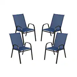 Alamont Home - Brazos Patio Chair (set of 4) - Navy