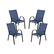 Front. Alamont Home - Brazos Patio Chair (set of 4) - Navy.