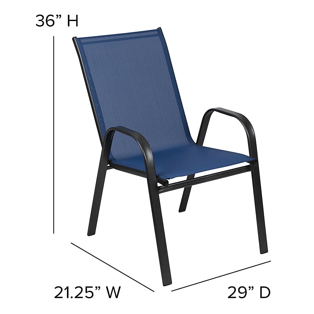 Alt View 13. Alamont Home - Brazos Patio Chair (set of 4) - Navy.