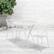 Alt View 11. Alamont Home - Oia Outdoor Round Contemporary Metal 3 Piece Patio Set - White.