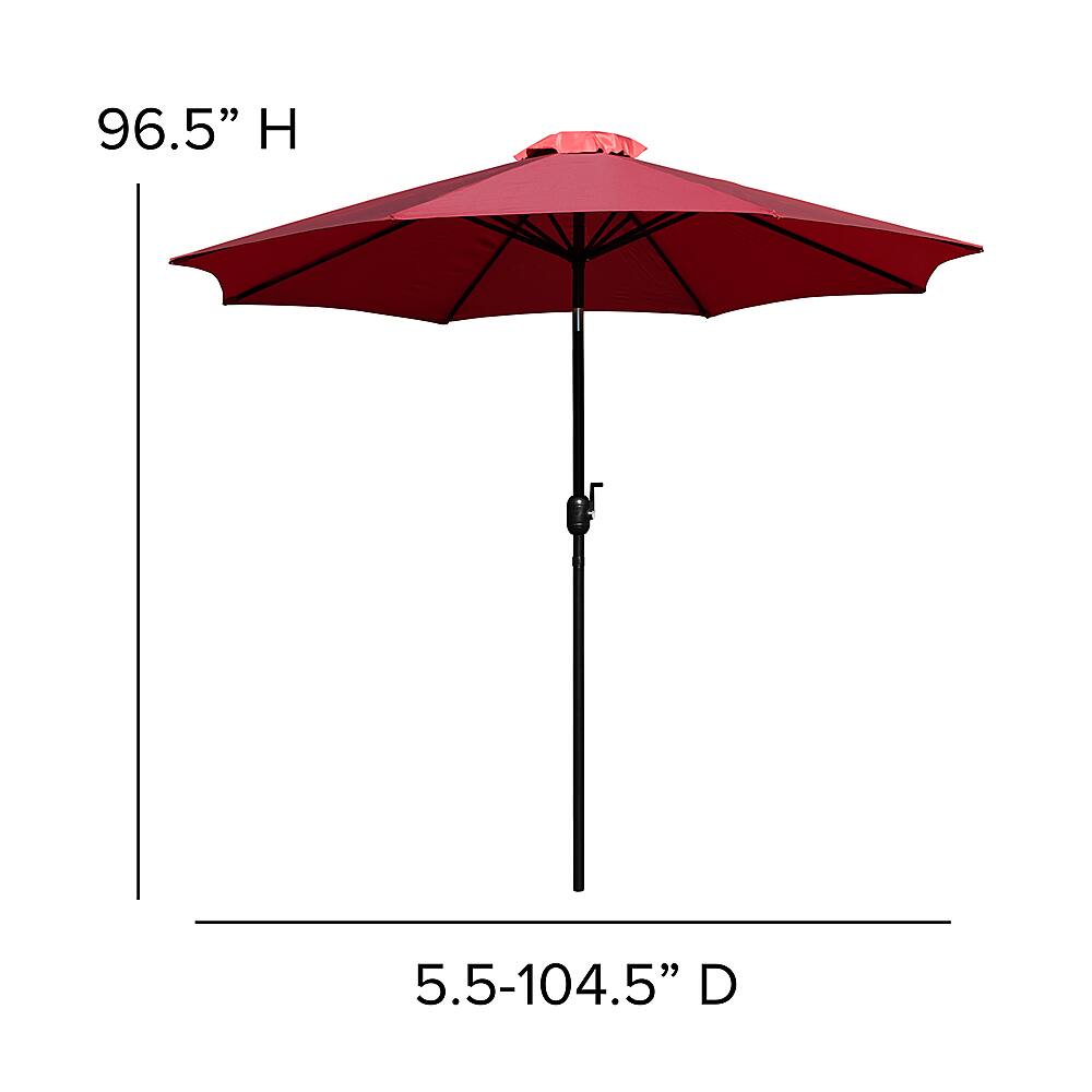 Alt View 12. Alamont Home - Kona Patio Umbrella - Red.