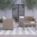 Alt View Zoom 13. Flash Furniture - Seneca Outdoor  Contemporary Resin 4 Piece Patio Set - Light Gray.
