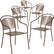 Front. Alamont Home - Oia Patio Chair (set of 5) - Gold.