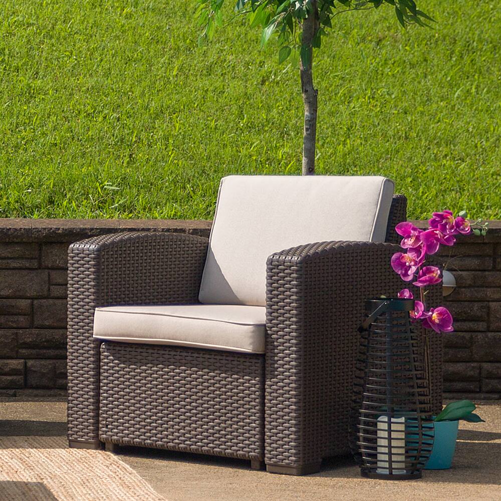 Alt View 12. Alamont Home - Seneca Patio Lounge Chair - Chocolate Brown.