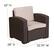 Alt View 13. Alamont Home - Seneca Patio Lounge Chair - Chocolate Brown.