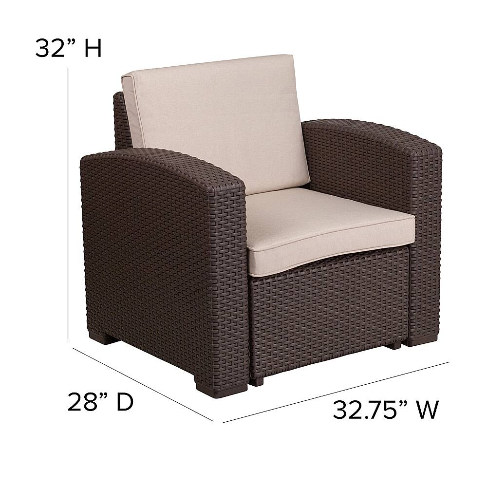 Alt View 13. Alamont Home - Seneca Patio Lounge Chair - Chocolate Brown.