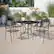 Alt View 11. Alamont Home - Oia Outdoor Square Contemporary Metal 5 Piece Patio Set - Black.