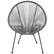 Alt View 11. Alamont Home - Valencia Oval Comfort Take Ten Contemporary Bungee Bungee Chair - Grey.