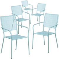 Flash Furniture - Oia Patio Chair (set of 5) - Sky Blue - Front_Zoom