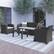 Alt View 12. Alamont Home - Seneca Outdoor Contemporary Resin 4 Piece Patio Set - Dark Gray.