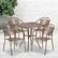 Alt View 11. Alamont Home - Oia Outdoor Square Contemporary Metal 5 Piece Patio Set - Gold.