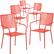 Front. Alamont Home - Oia Patio Chair (set of 5) - Coral.