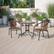 Alt View 11. Alamont Home - Lila Outdoor Round Contemporary Metal 3 Piece Patio Set - Clear Top/Dark Brown Rattan.