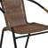 Alt View 14. Alamont Home - Lila Outdoor Round Contemporary Metal 3 Piece Patio Set - Clear Top/Dark Brown Rattan.