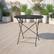 Alt View 11. Alamont Home - Oia Round Contemporary Patio Table - Black - Black.