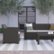 Alt View 13. Flash Furniture - Seneca Outdoor  Contemporary Resin 4 Piece Patio Set - Dark Gray.