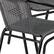 Alt View 13. Alamont Home - Lila Outdoor Round Contemporary Metal 5 Piece Patio Set - Clear Top/Gray Rattan.