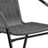 Alt View 15. Alamont Home - Lila Outdoor Round Contemporary Metal 5 Piece Patio Set - Clear Top/Gray Rattan.