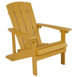 Flash Furniture - Charlestown Adirondack Chair - Yellow - Front_Zoom