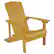 Front. Alamont Home - Charlestown Adirondack Chair - Yellow.