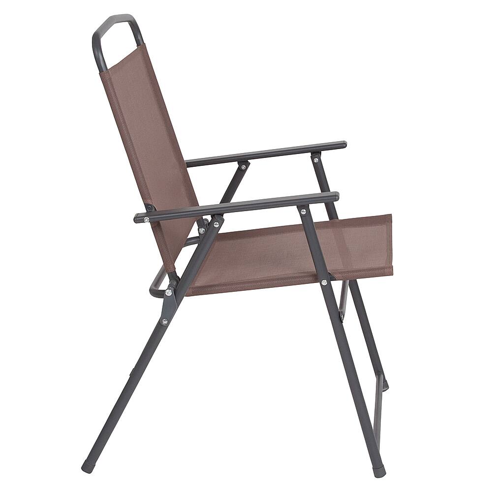 Alt View 20. Alamont Home - Nantucket Outdoor Round Contemporary Metal 6 Piece Patio Set - Brown.