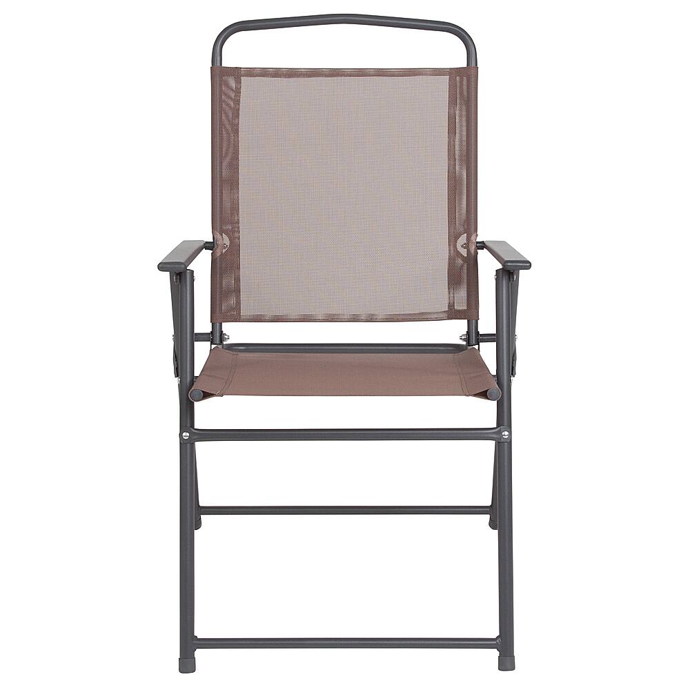 Alt View 21. Alamont Home - Nantucket Outdoor Round Contemporary Metal 6 Piece Patio Set - Brown.