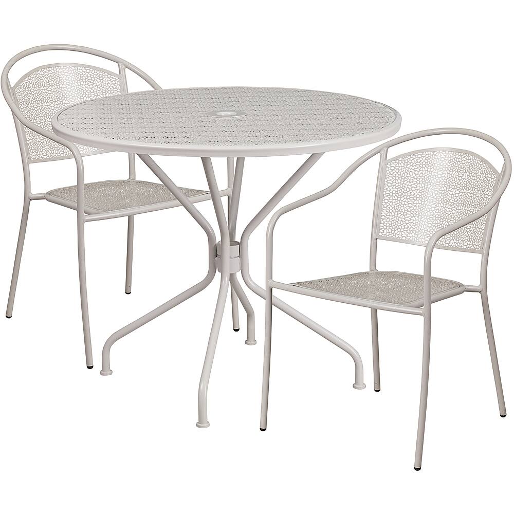 Best Buy: Flash Furniture Oia Outdoor Round Contemporary Metal 3 Piece 