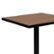 Alt View 16. Flash Furniture - Lark Outdoor Square Modern Metal 3 Piece Patio Set - Teak.