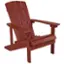 Front. Alamont Home - Charlestown Adirondack Chair - Red.