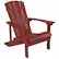 Front. Alamont Home - Charlestown Adirondack Chair - Red.