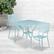 Alt View 11. Alamont Home - Oia Outdoor Square Contemporary Metal 3 Piece Patio Set - Sky Blue.
