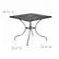 Alt View 12. Alamont Home - Oia Square Contemporary Patio Table - Black - Black.