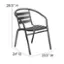 Alt View 13. Alamont Home - Lila Patio Chair - Black.