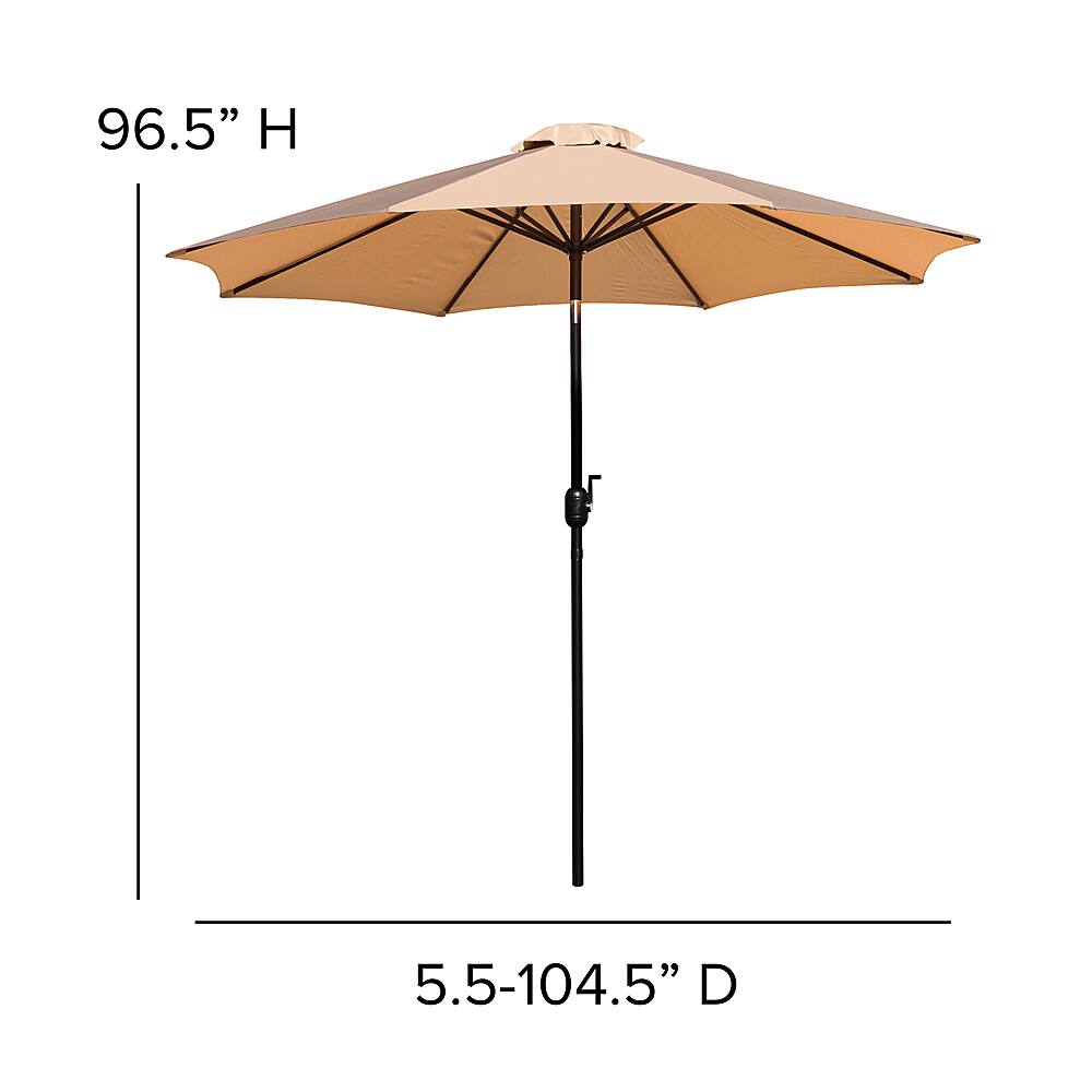 Alt View 12. Alamont Home - Kona Patio Umbrella - Tan.