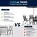 OURS vs THEIRS Trusted Industry Leader
Ours:
* Complete Set: Four folding chairs with glass top table and umbrella
* Strong & Sturdy: Tempered glass table top and powder coated frames
* User Friendly: Setup is quick and easy and maintenance is simple
THEIRS:
* Separate Purchases: Components sold separately & do not arrive together
* Lacks Stability: Non-tempered glass and frames that show wear
* High Effort: All pieces must be assembled