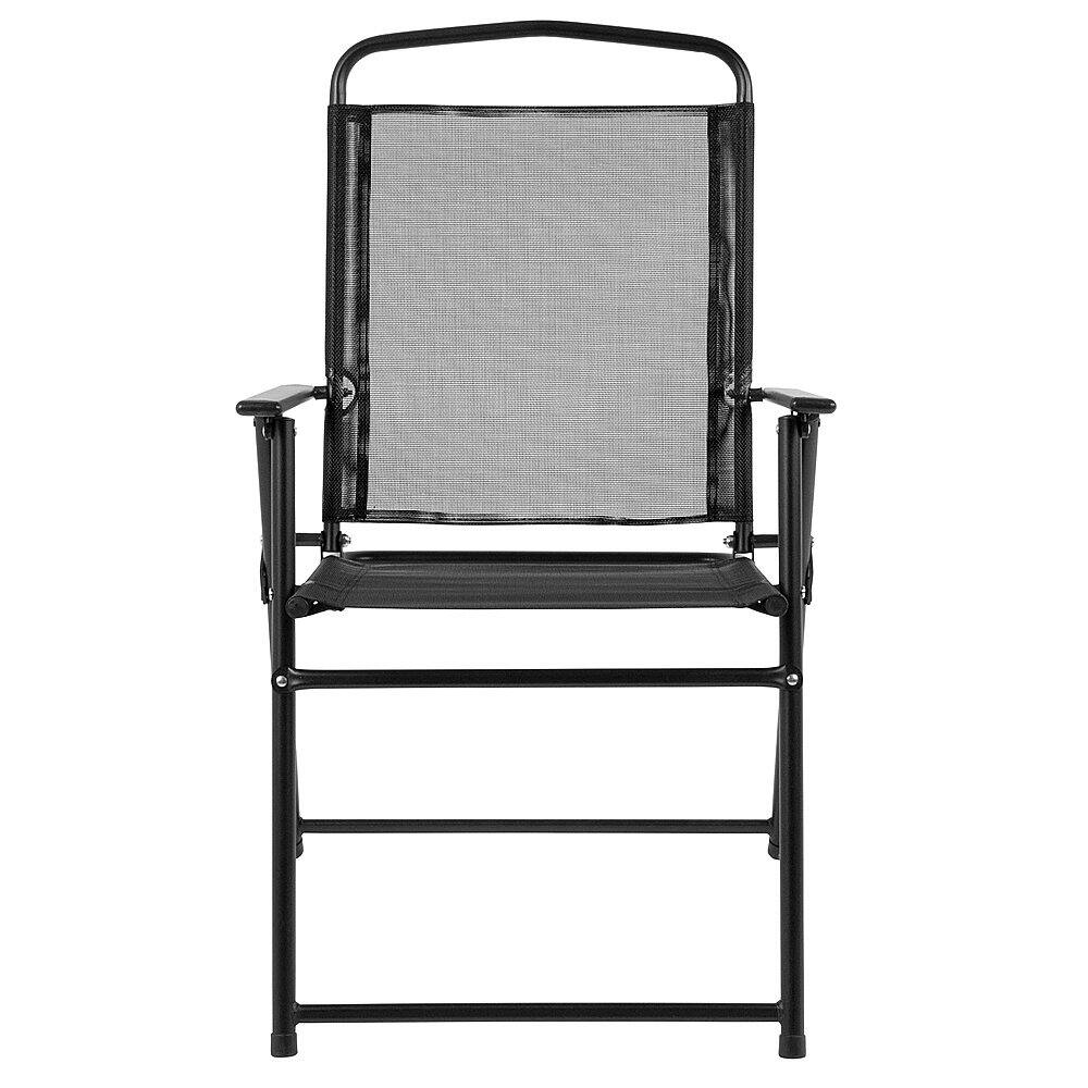 Alt View 21. Alamont Home - Nantucket Outdoor Round Contemporary Metal 6 Piece Patio Set - Black.