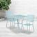 Alt View 11. Alamont Home - Oia Outdoor Square Contemporary Metal 3 Piece Patio Set - Sky Blue.