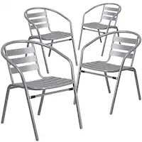 Alamont Home - Lila Patio Chair (set of 4) - Silver - Front_Zoom