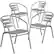 Front. Alamont Home - Lila Patio Chair (set of 4) - Silver.