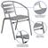 Alt View 11. Alamont Home - Lila Patio Chair (set of 4) - Silver.