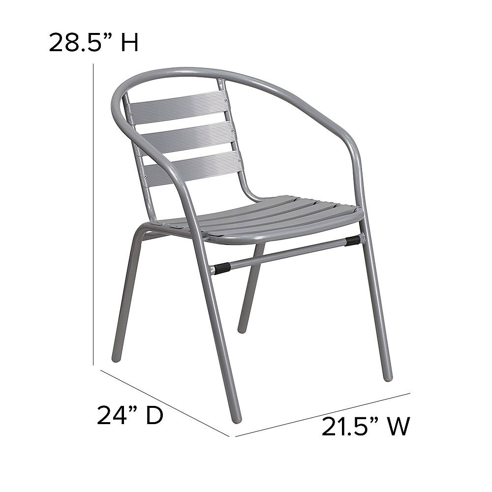 Alt View 13. Alamont Home - Lila Patio Chair (set of 4) - Silver.