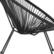 Alt View 15. Alamont Home - Valencia Oval Comfort Take Ten Contemporary Bungee Bungee Chair - Black.