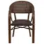 Alt View 11. Alamont Home - Lila Patio Chair - Cocoa Rattan/Bamboo-Aluminum Frame.