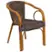 Dark Brown Rattan/Red Bamboo-Aluminum Frame