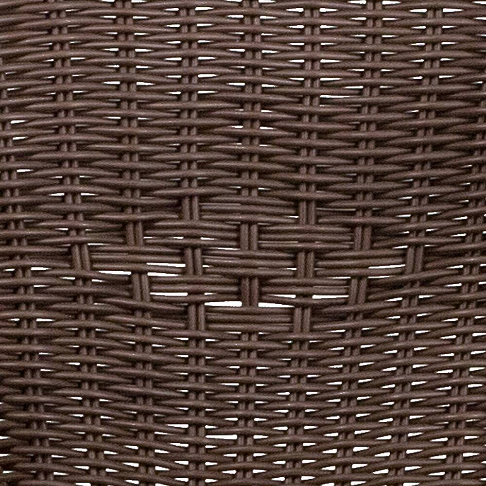 Alt View 18. Alamont Home - Lila Patio Chair - Dark Brown Rattan/Red Bamboo-Aluminum Frame.