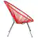 Alt View 15. Alamont Home - Valencia Oval Comfort Take Ten Contemporary Bungee Bungee Chair - Red - Red.