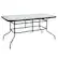 Front. Alamont Home - Tory Contemporary Patio Table - Clear Top/Black Frame.
