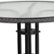 Alt View 19. Flash Furniture - Lila Outdoor Round Contemporary Metal 3 Piece Patio Set - Clear Top/Gray Rattan.