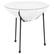 Front. Alamont Home - Valencia Round Contemporary Glass Rattan Table - White.
