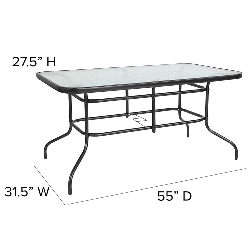 Alt View 12. Alamont Home - Brazos Outdoor Rectangle Contemporary  7 Piece Patio Set - Gray.